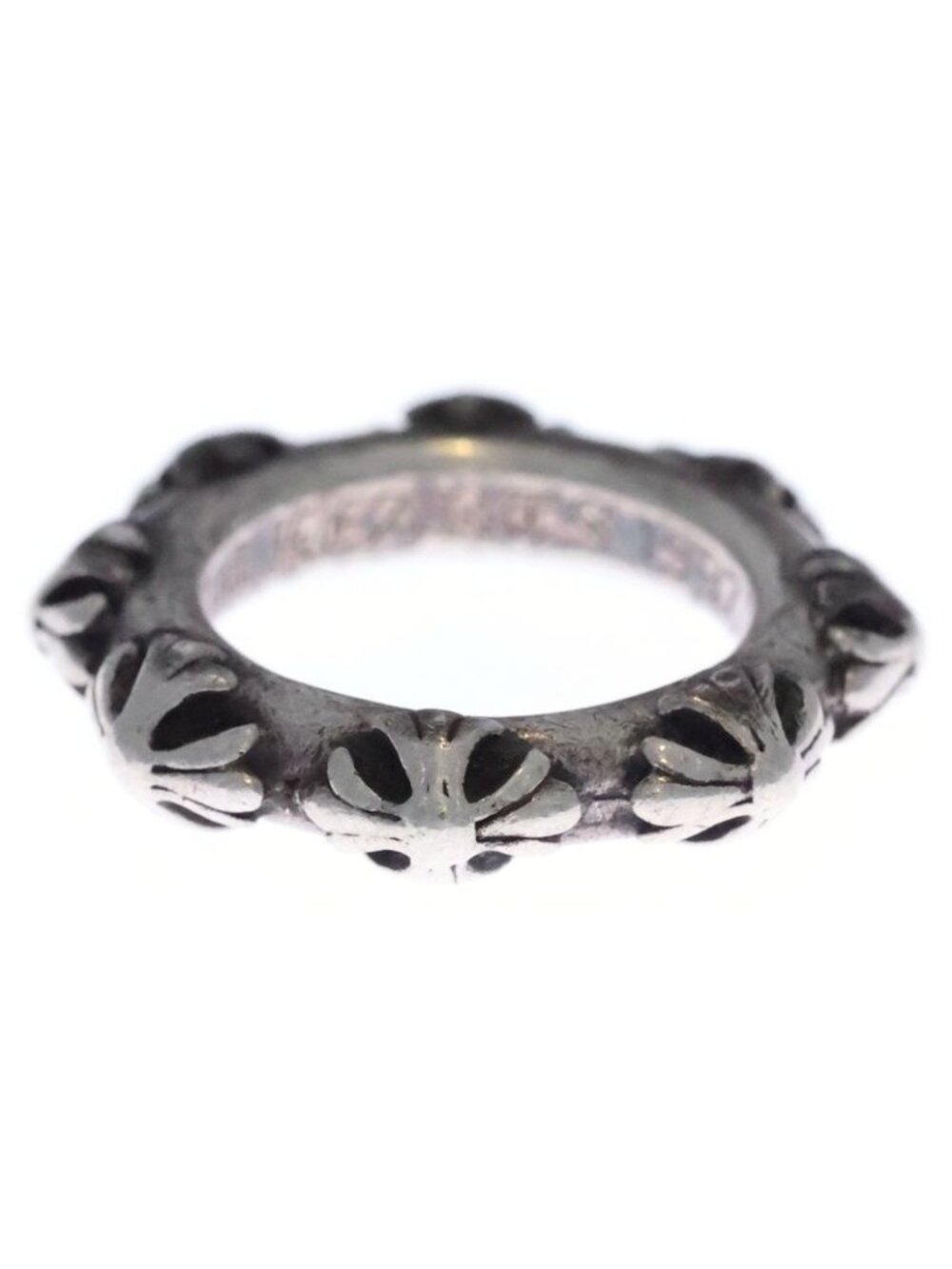Chrome Hearts Cross Band Silver Ring